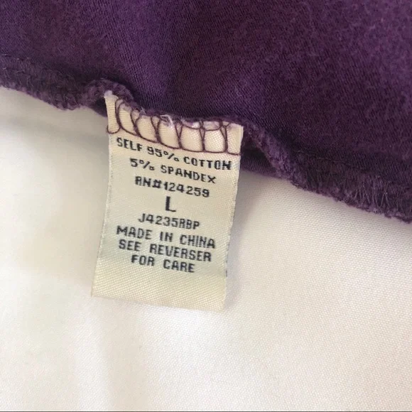 Mynk Womens Purple Boatneck Lace Cap Sleeved Top Size L - Picture 7 of 11